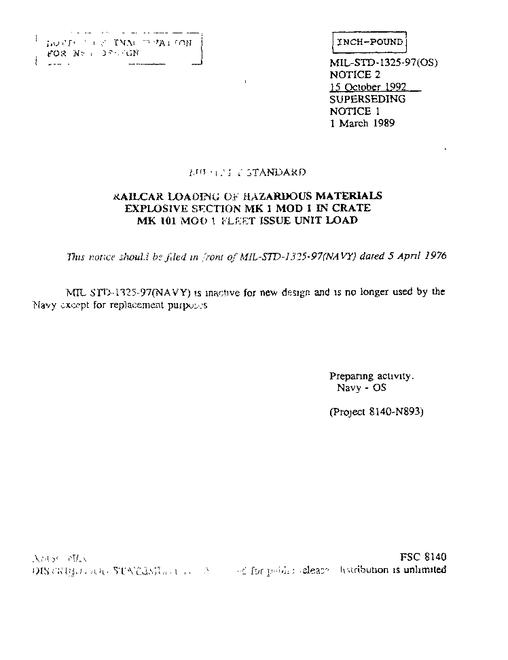 MIL MIL-STD-1325-97 Notice 2 - Inactivation