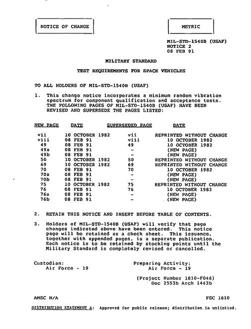 MIL MIL-STD-1540B Notice 2 - Change 2