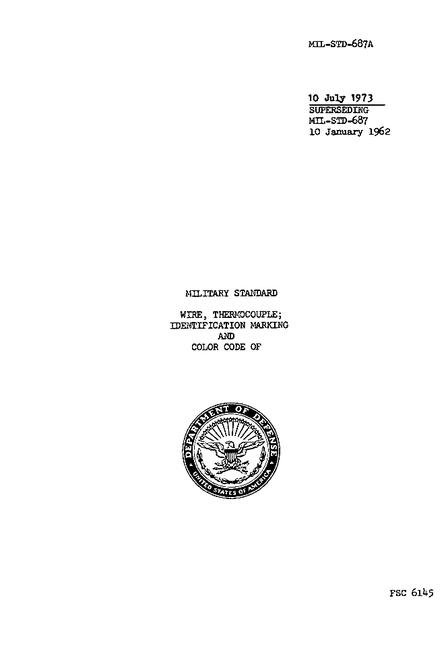 MIL MIL-STD-687A