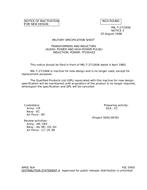 MIL MIL-T-27/160A Notice 3 - Inactivation