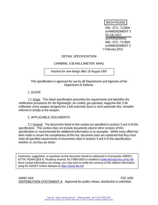MIL MIL-DTL-71186A Amendment 3 (all prev amd incorp.)
