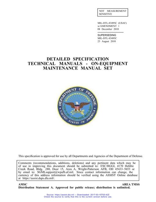 MIL MIL-DTL-83495C Amendment 1 (amendment incorporated)