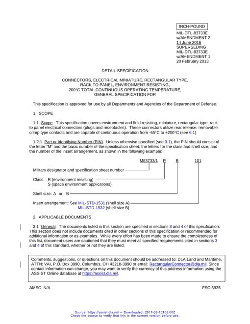 MIL MIL-DTL-83733E Amendment 2 (all prev amd incorp.)