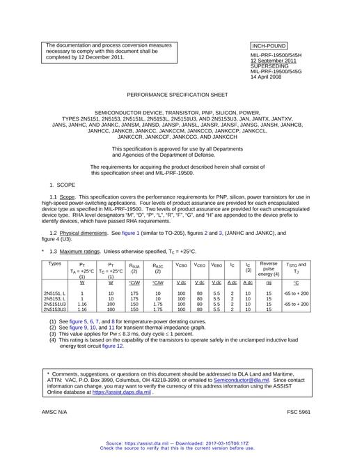 MIL MIL-PRF-19500/545H