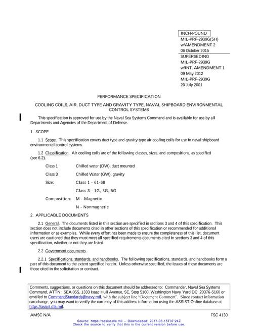 MIL MIL-PRF-2939G Amendment 2 (all prev amd incorp.)
