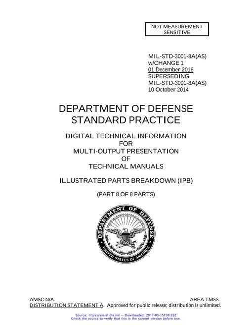 MIL MIL-STD-3001-8A Change 1 (change incorporated)