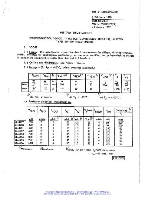 MIL MIL-S-19500/372A