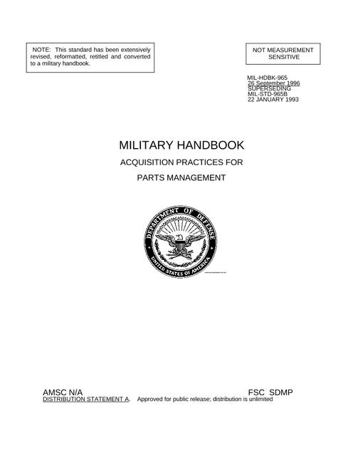 MIL MIL-HDBK-965