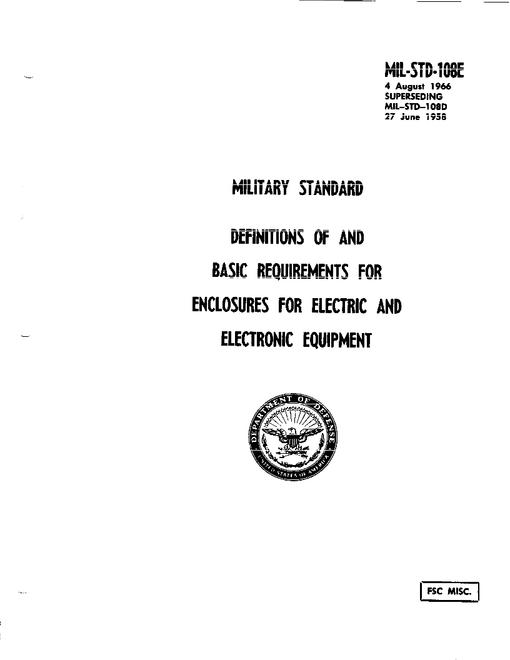 MIL MIL-STD-108E