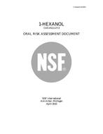 NSF 1-HEXANOL CAS # 111-27-3