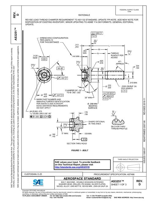SAE AS3251D
