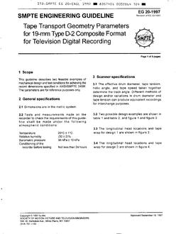 SMPTE EG 20
