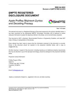 SMPTE RDD 36
