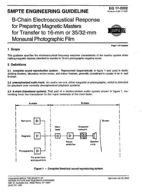 SMPTE EG 17