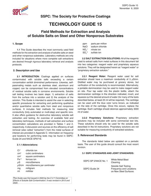 SSPC Guide 15